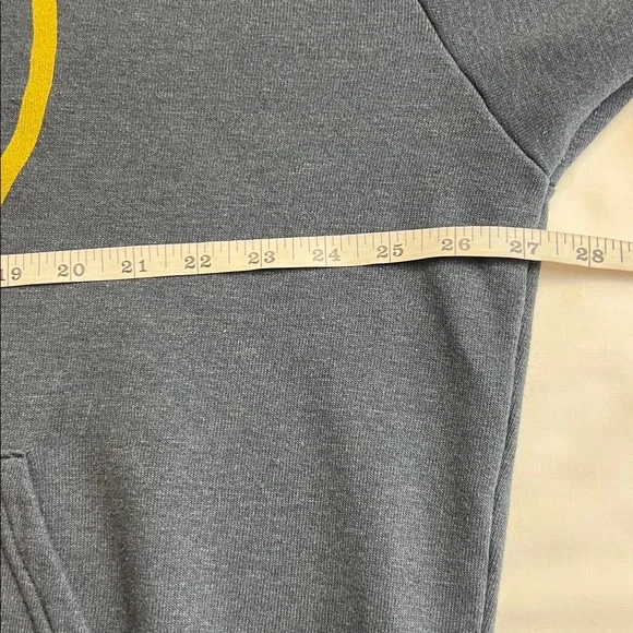 AVIATOR MEN’S NATION RELAXED PULLOVER CHARCOAL HOODIE SZ L - Picture 10 of 13